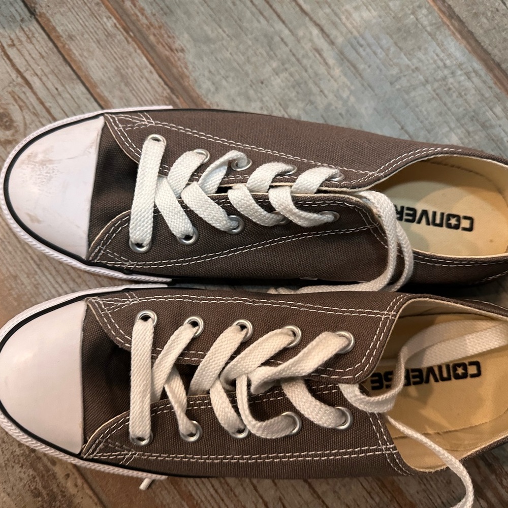 Converse Chuck Taylor Low Top Canvas Sneakers - Brown